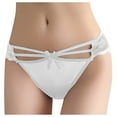 thumbnail image 2 of YWDJ Cheeky Underwear for Women Sexy Lace Lightweight G String No Show Sexy Lace Underwear Lingerie Thongs Panties Ladies Underwear Underpants White One Size, 2 of 5
