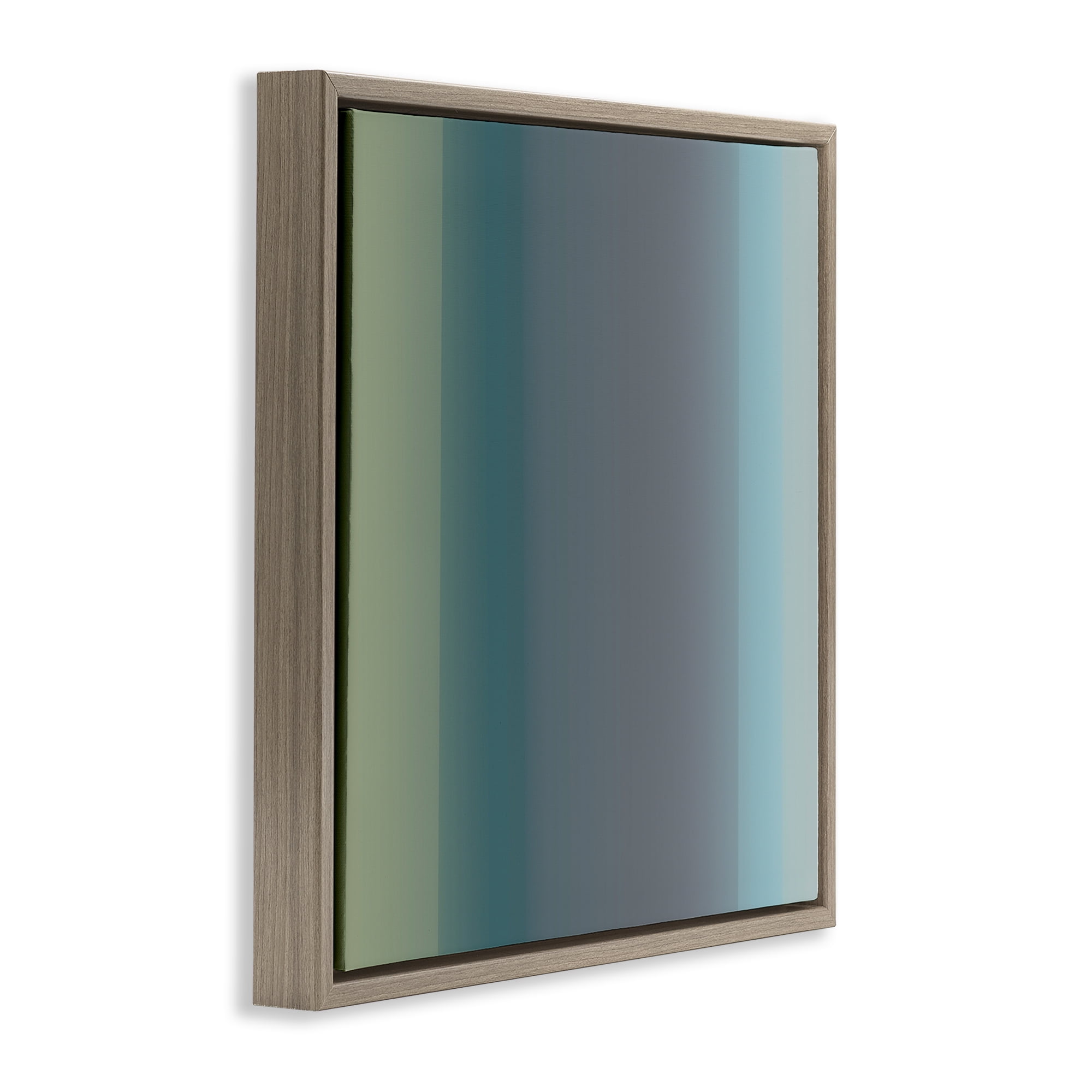 Stupell Industries Subtle Ombre Gradient Abstract Painting Brown Floater Framed Canvas Art Print Wall Art, 25 x 25