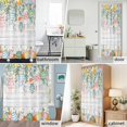 thumbnail image 2 of Rabbit Eggs Floral Easter Shower Curtain Set with Hooks, Spring Flowers Leaves Waterproof Fabric Bathroom Curtains Decor Home Accessories, Stall Long 54 X 78 Inch, 2 of 9