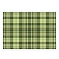 thumbnail image 1 of Olive Green Cutting Board, Quilt Pattern Traditional Scottish Design Checkered Geometrical, Decorative Tempered Glass Cutting and Serving Board, Large Size, Dark Green Yellow Brown, by Ambesonne, 1 of 1