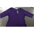 thumbnail image 2 of MAIF Femmes Confortable Décontracté Col Carré Manches 3/4 T-Shirt Coton Tops Pull-Over Fermeture Blouse, 2 of 3