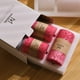 thumbnail image 5 of Velas Decorativas MOZEAL Pilar de Cristal Rojas Juego de 3, 5 of 5