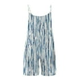 thumbnail image 4 of IROINNID Jumpsuits for Women Summer Shorts Printed Overalls Ruffled Rompers Sleeveless Jumpers 2024, 4 of 5