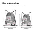 thumbnail image 4 of Bingfone Cats Group Drawstrings Backpacks Bags For Men Women Gym Drawstrings Bag, 4 of 9