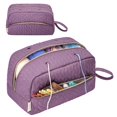 thumbnail image 1 of Bolsa organizadora KarSyon para hilo de ganchillo, 30 x 18 x 20 cm, color morado, 1 of 7