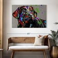 thumbnail image 3 of Elephant Stock Labrador Wall Art - Horizontal Canvas Wall Art - Living Room Wall Decor - Animal Canvas - Black And Red Decor - 48" x 32", 3 of 8