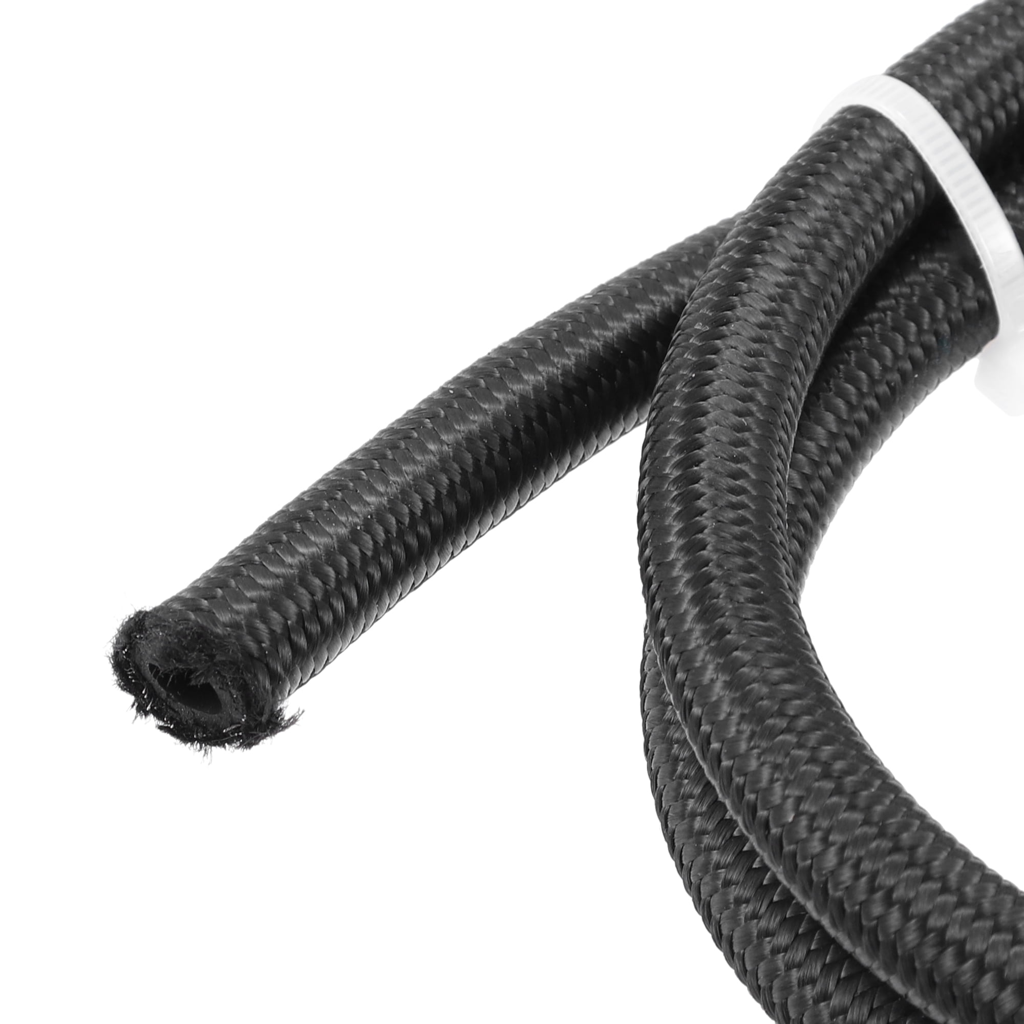 Unique Bargains Nylon Stainless Steel 3ft 4AN Fuel Hose AN4 Universal Car Braided Black