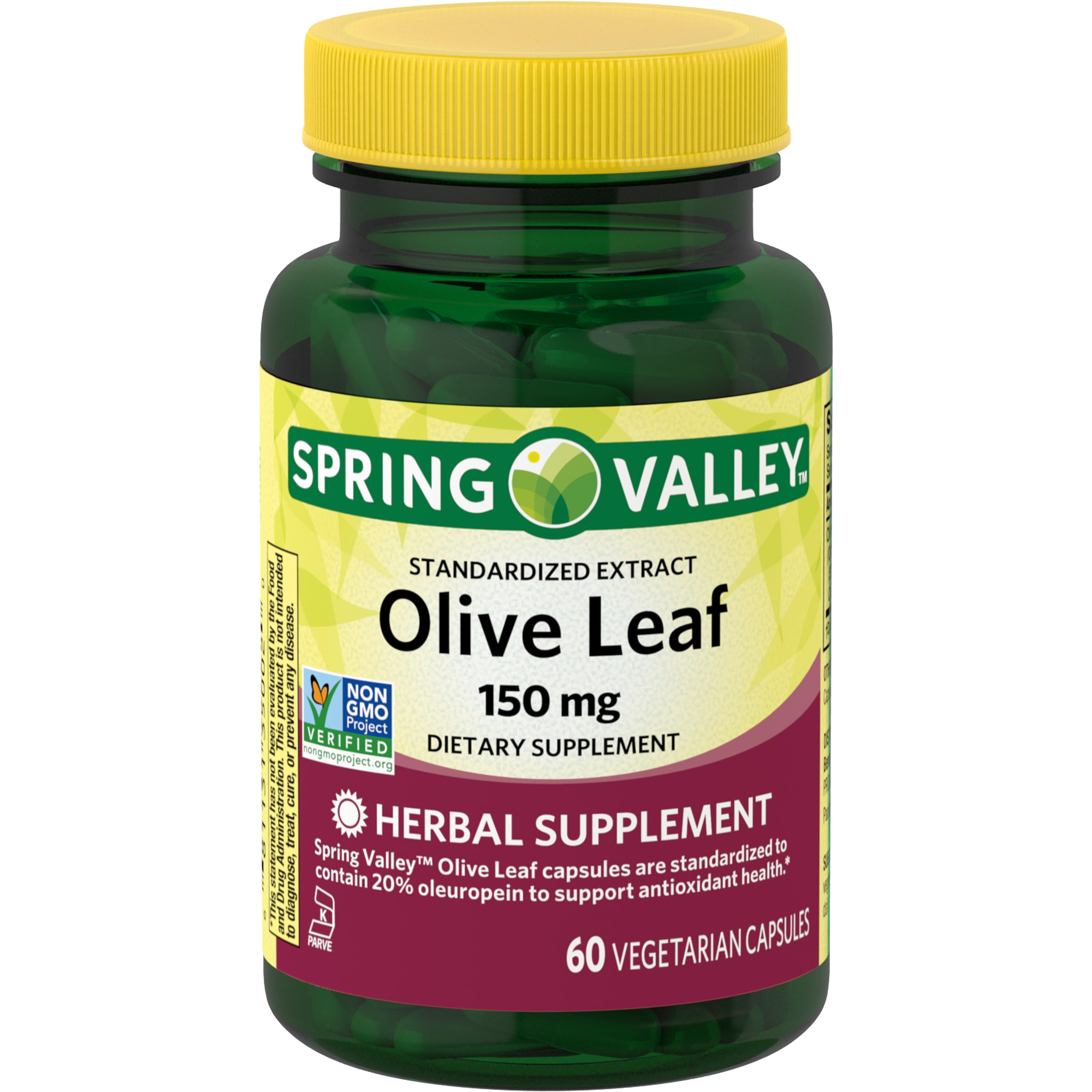 Spring Valley Standardized Olive Leaf Extract, Vegetarian Capsules, 150