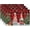 Winter Gnomes, variant on mubwai Winter Gnomes Placemats Set of 4, Christmas Snowflakes Xmas Trees Linen Table Mats, Red Black Buffalo Plaids Non-Slip Place Mats for Kitchen Dining Holiday Decor, 12x18 Inch