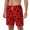 White, variant on Ladybug Pattern pattern Mens Swim Trunks with Compression Liner Stretch Beach Shorts Quick Dry with Zipper Pockets No-Chafing Board Shorts-Small