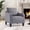 Darkgrey, variant on SAETSFEG Mid-Century Accent Chairs, Linen Modern Upholstered Living Room Chair, Comfy Reading Armchair with Scooped Arm and Wide Seat, Compact Single Sofa Chair for Bedroom Office, Darkgrey 1PC