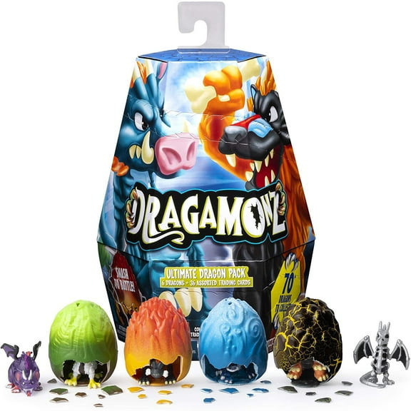 Dragamonz , Ultimate Dragon 6-Pack, Collectible Figure and Trading Card Game, for Kids Aged 5 