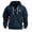 Navy, variant on WILLBEST Hoodies for Men Kirishima Hoodie Men's Athleisure Zipper Arm Embroidered Badge Sweatshirt Pullover Hoodie