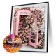 thumbnail image 1 of Kits de pintura de diamantes 5D DIY Taladro redondo completo Cuadro de mosaico de cabina telefónica de Rose Likrtyny Oficina Multiescena Multifunción, 1 of 8
