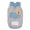 Light Blue XL, variant on Striped Denim Dog Shirt with Built in D Ring for Leash Attachment, Cute Bear Embroidery Pet Vest Costume for Cats Small Medium Dogs, Lightweight Summer Outdoor Walking Vest Apparel