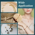 thumbnail image 5 of 120pcs 4 Size Lobster Claw Clasps Golden Necklace Bracelet Clasps Metal Jewelry Clasp Trigger Clasp Fastener Hooks, 5 of 9