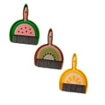 thumbnail image 2 of 3 Pcs Mini Broom and Dustpan Set, Small Whisk Set, Watermelon Kiwi Lemon Mini Dustpan and Brush Whisk Broom for Desk, Housekeeping, Office, Kitchen Cleaning Supplies, 9.05x7.08 Inch, Set, 2 of 9
