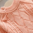 thumbnail image 5 of NOLDARES Baby Girl Knit Sweater Cute Bow Knitted Pullover Sweatshirt Toddler Girls Fall Winter Clothes(Pink,3-6 Months), 5 of 9