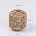 thumbnail image 7 of Simulated Rattan Lamp Cover Handmade Woven Lamp Shade for Bedroom (Cylindrical), 7 of 7