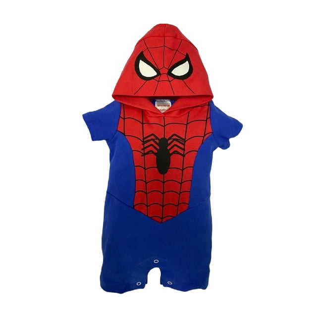 Pañalero de algodón con gorro estampado Marvel Spiderman Marvel Pañalero0169