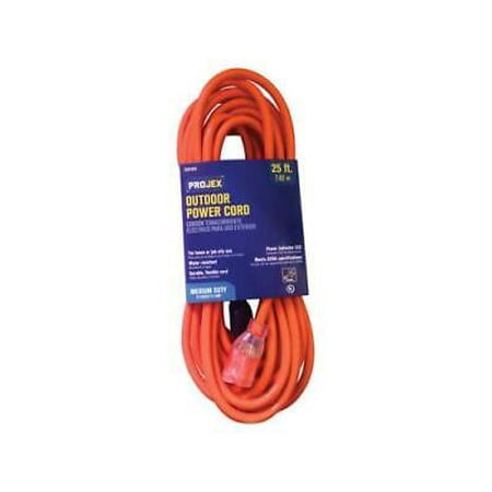 

Projex Indoor or Outdoor 25 ft. L Orange Extension Cord 14/3 SJTW
