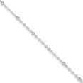 thumbnail image 1 of 925 Sterling Silver 10 Inch Plus 1 Anklet Ankle Bracelet, 1 of 6