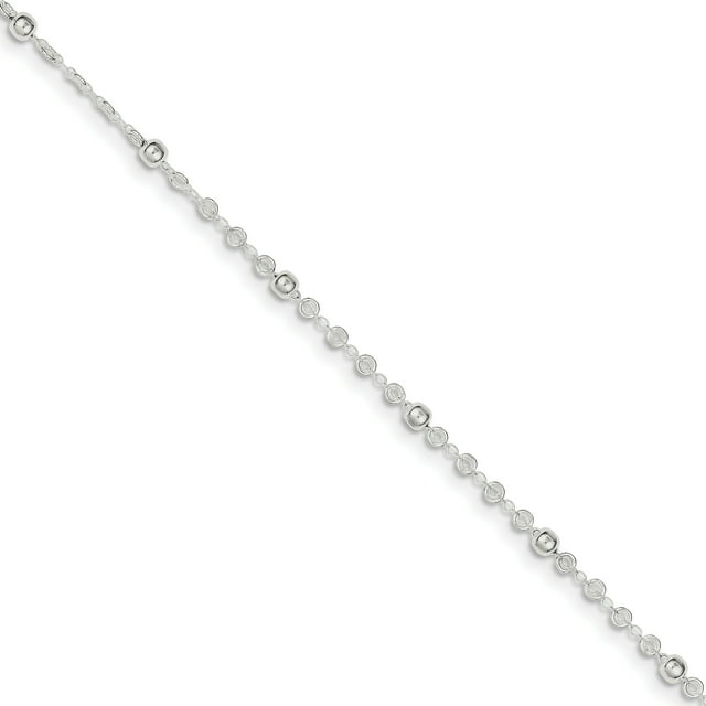 925 Sterling Silver 10 Inch Plus 1 Anklet Ankle Bracelet