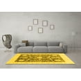 thumbnail image 3 of Ahgly Company Machine Washable Indoor Rectangle Oriental Yellow Traditional Area Rugs, 5' x 8', 3 of 4