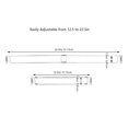 thumbnail image 2 of Pack Adjustable Adhesive Stainless Steel RV Shower Corner Storage Bars 12.5-22.5 Inch for Refrigerator Trailer Yacht, 2 of 4