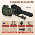 thumbnail image 6 of Infans 41" Full Size Dreadnought Cutaway Acoustic Guitar Kit Beginner Guitarra Green, 6 of 7