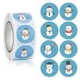 thumbnail image 1 of pitrice Christmas Themed Seal Labels Envelope Round Stickers Self-Adhesive Scrapbooking DIY Craft Gift Wrapping Decor, Type 1 No.02, 1 of 6