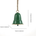 thumbnail image 6 of Dserfhy Rustic Metal Christmas Bell Large Red Green Golden Jingle Bell Christmas Tree Hanging Decor Vintage Handmade Wind Chime for Tree Wreath Door Decor, 6 of 8