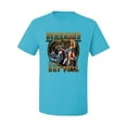 thumbnail image 2 of Wild Bobby, Remember Your First Soft Tail Bike Hot Babe Cars and Trucks Men's Graphic T-Shirt, Light Turquoise, X-Large, 2 of 3