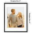 thumbnail image 6 of Americanflat 11x14 Picture Frame with Shatter-Resistant Glass Aluminum Floating Display Photo Float - Black, 6 of 9