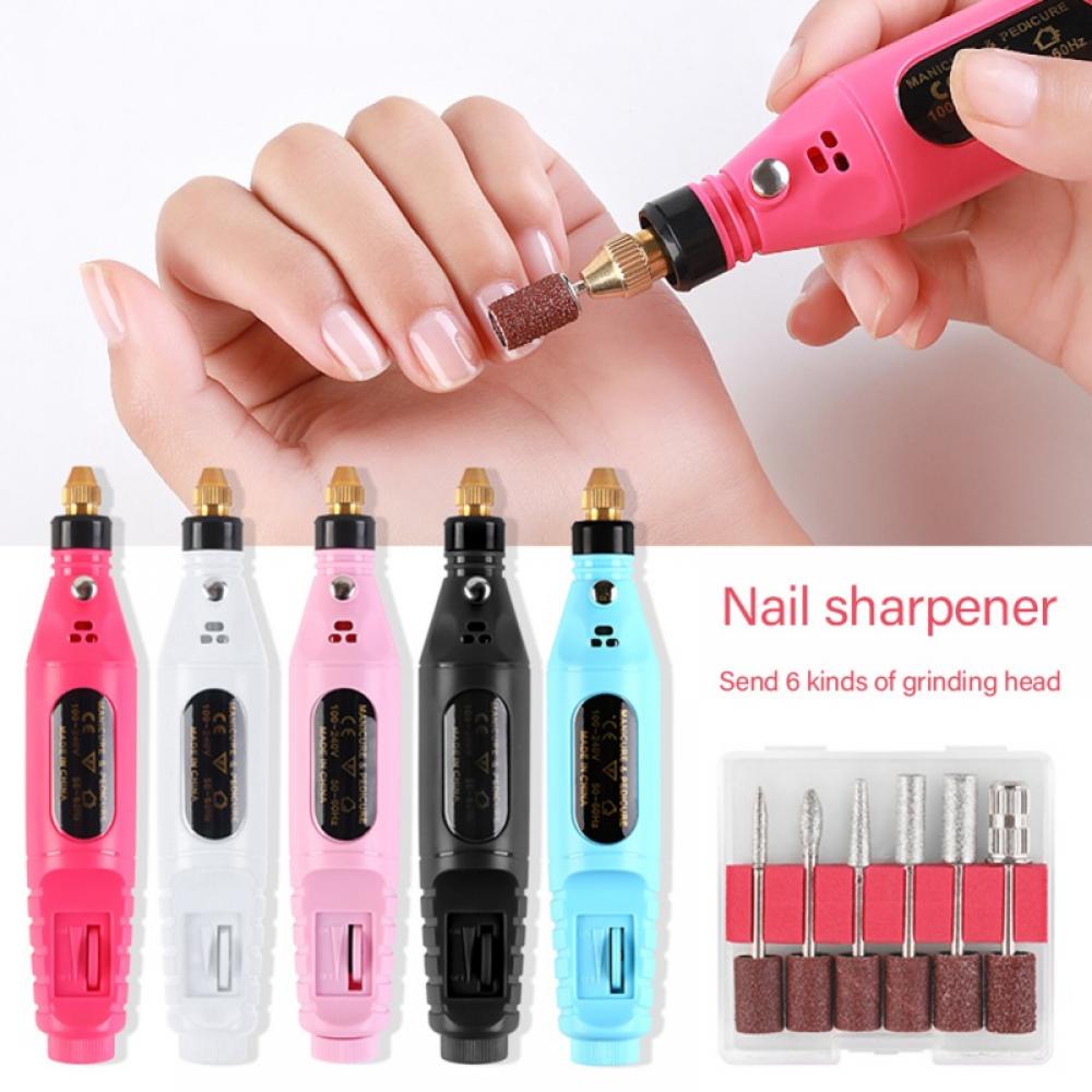 Electric Nail Art Drill Manicure Filer Kit Nail Buffer Machine