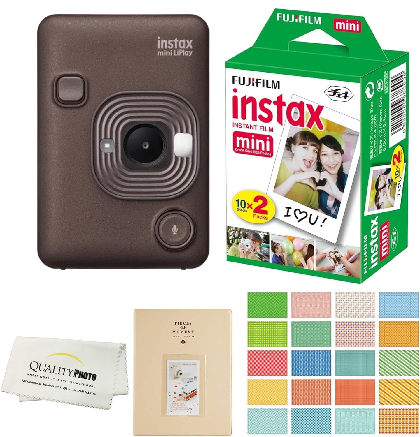Instax Mini Liplay Hybrid Instant Camera - Elegant Black, Prints