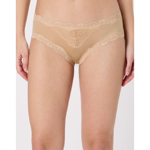 Maidenform Cheeky Hipster Underwear, Lace & Soft Microfiber Deep Glow 2XL Women's