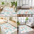thumbnail image 4 of Area Rugs 2.7'x5', Teal Red Seahorse Coastal Carpet Runner Indoor Outdoor Rugs Home Decor Aesthetic, Nautical Beach Coral Starfish Non Slip Mats Washable Accent Rug for Living Room Bedroom, 4 of 8