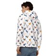 thumbnail image 4 of Kdxio Various Rooster Print Men Hoodies Casual Hoodies for Men with Zip Pockets Full Zip Long Sleeve Sweatshirt Sports Hooded Jacket-XX-Large, 4 of 5