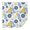 Geometric Flower and-2, variant on Geometric Flower and Dot Blue Pattern Square Tablecloth, Waterproof Wipeable Spillproof Washable Table Cover for Home Kitchen Party and Daily Decor 60"x60"
