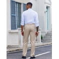 thumbnail image 2 of COOFANDY Men's Iron Free Premium Fashion Classic Fit Flat Front Hidden Comfort Waistband Suit Pant, 2 of 6