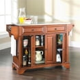 thumbnail image 4 of Pemberly Row Contemporary Wood Kitchen Island in Cherry & Silver, 4 of 7