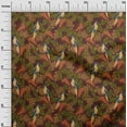 thumbnail image 3 of oneOone Cotton Poplin Carmine Red Fabric Tropical & Bird Diy Clothing Quilting Fabric Print Fabric By Yard 42 Inch Wide, 3 of 5