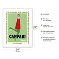 thumbnail image 2 of For Your Thirst (Per la Vostra Sete) - Campari Soda - Vintage Advertising Poster by Franz Marangolo c.1950 - Fine Art Matte Paper Print (Unframed) 24x32in, 2 of 4