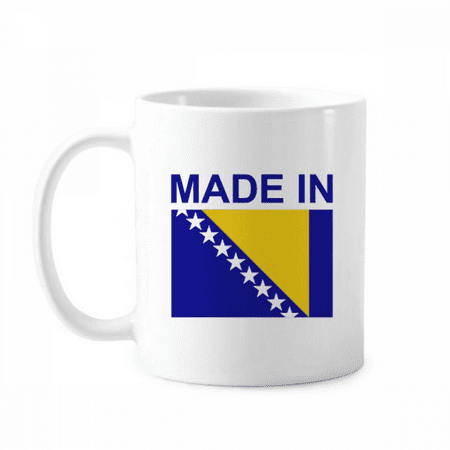 

Bosnia Herzegovina Country Mug Pottery Cerac Coffee Porcelain Cup Tableware