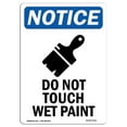 thumbnail image 1 of SignMission OS-NS-A-1014-V-11391 10 x 14 in. OSHA Notice Sign - Do Not Touch Wet Paint, 1 of 1