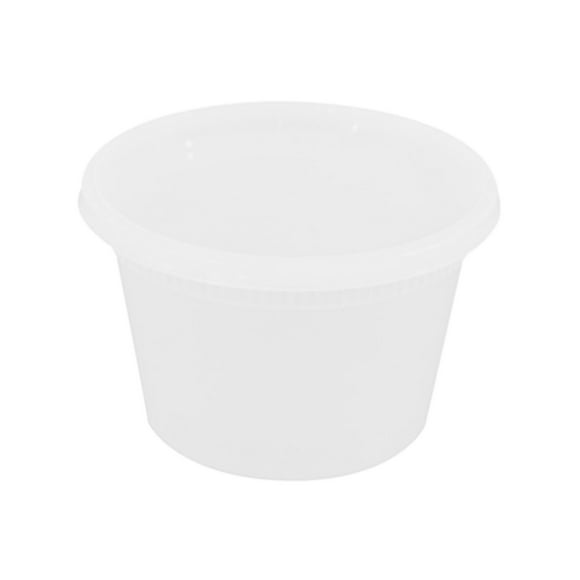 Dvkptbk Disposable Soup Cup Clear Food Containers with Lids Leakproof Food Storage for Home Restaurant Takeout Soups Sauces Pack of 50 450Ml Kitchen Essentials