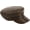 Brown, variant on Woens Newsboy Cap Leather Bakerboy Hat Visor Beret Paperboy Bakerboy Fisheran Style Fiddler Cabbie Captain Hat