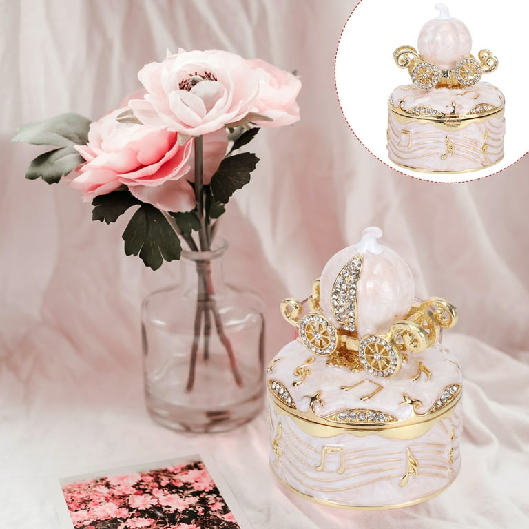 Wedding Ring Box Jewelry Case Alloy Box Pumpkin Proposal Jewelry