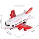 thumbnail image 4 of De Aviones De Juguete Para Niños, Simulación De Música Ligera, Almacenamiento, Avión De Transporte, Avión De Gran Tamaño Para Niños, Coche Educativo De Juguete 1 Juego Speravity FN003148-00, 4 of 6